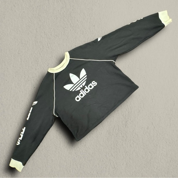 ADIDAS CREW NECK CROPPED SWEATER - Picture 4 of 5